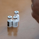 A health care worker in South Africa preparing vials of the Pfizer/BioNTech vaccine.